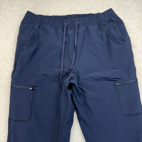 Eddie Bauer Fleece Lined Cargo Jogger Pants Womens 12 Outdoor Hiking "Read" - Picture 2 of 12